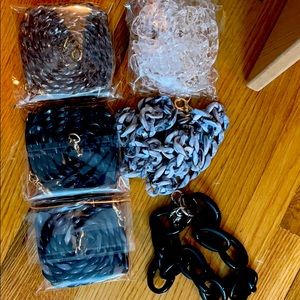 Handbag resin chains .